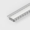 3m Aluminium LED Strip Corner Tile Profile for Tiled or Plastered Flange Recessed