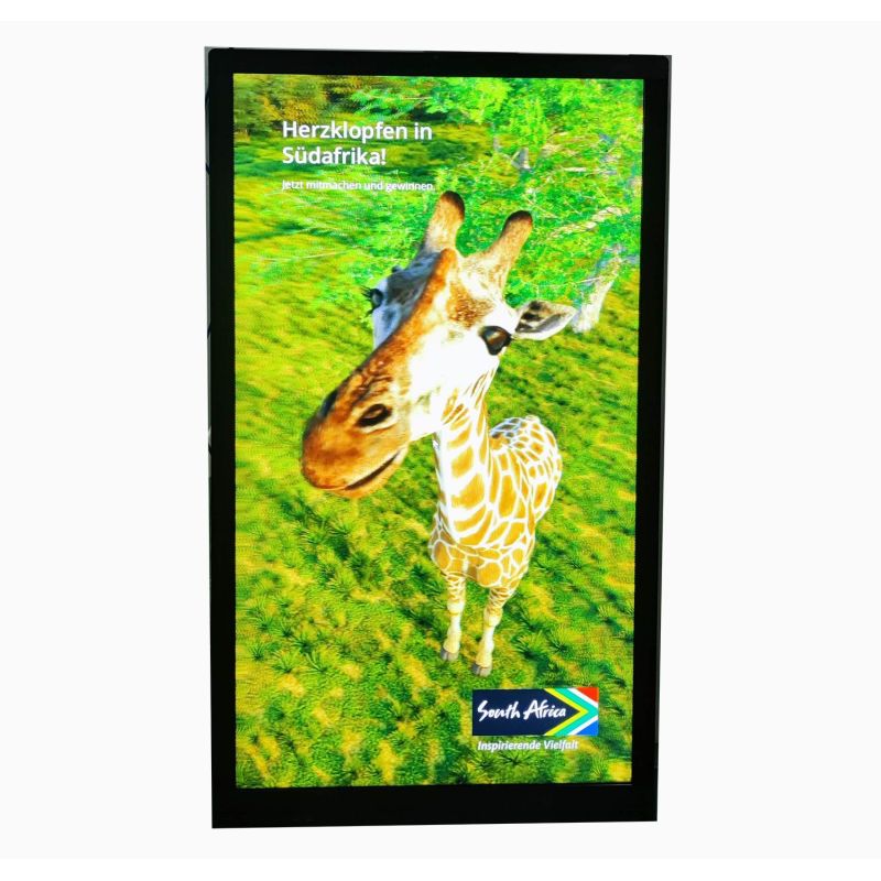 Vertical 55 inch Autostereoscopic 3D 4K 1080p i5 PC Lenticular Holographic 2000nits Display Monitor System 55" Glasses-Free 3D