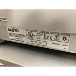 9x Sanyo PLC Professional projectors working