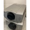 9x Sanyo PLC Professional projectors working